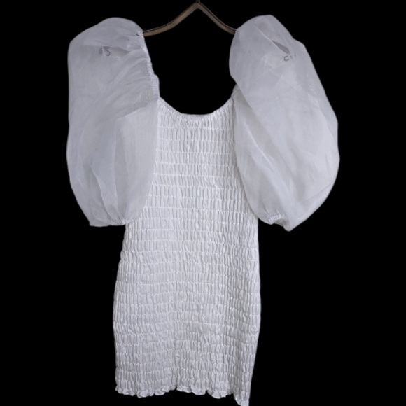 ​For Love & Lemons Marjori Mini Dress - White Size SM S19 Vault Bridal- Graduate - Picture 3 of 7